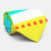 CRAVATE HUIT TIERS FAÇONNENT LE MOTIF 80S NEON MONOGRAM IN (Roulé)