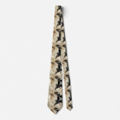 Cravate Huître et noir (Devant)