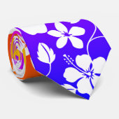 CRAVATE HULA HAÏIENNE (HIBISCUS) IPANEMA (Roulé)