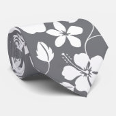 CRAVATE HULA HAWAIIENNE (GRIS) (Roulé)