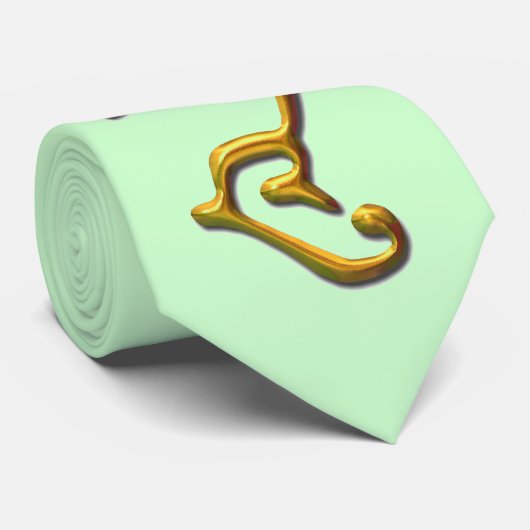 Cravate Hum - Esprit éclairé - Or (Roulé)