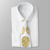 Cravate Hummus Houmous Pois Chickpeas Méditerranéen Plongé (Attaché)