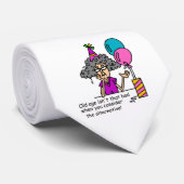 Cravate Humour alternatif d'anniversaire (Roulé)