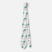 Cravate Humour de dessin animé de l'aspirateur mignon (Devant)