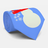 Cravate Humour de vacances de bonhomme de neige de péter (Roulé)