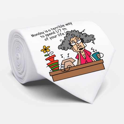 Cravate Humour du lundi (Roulé)