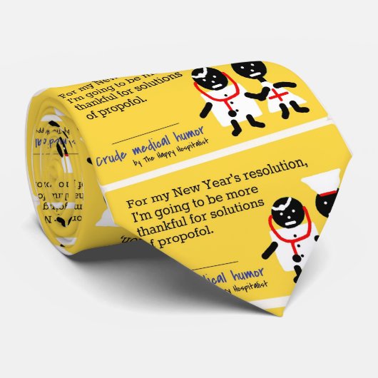 Cravate Humour Médicale (Roulé)