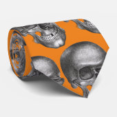 Cravate Humour noir - Crâne torride (Roulé)