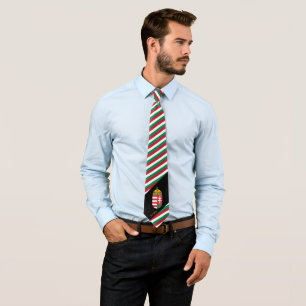 Cravate Hungary Stripes Tie, business Hungarian Flag