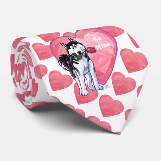 Cravate Husky Valentine's Day (Roulé)