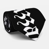 Cravate Huzzah ! {Typographie médiévale} (Roulé)