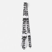 Cravate Huzzah ! {Typographie médiévale} (Devant)