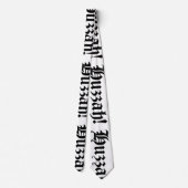 Cravate Huzzah ! {Typographie médiévale} (Dos)