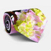 Cravate Hydrangea garden, rose, bleu, purple floral (Roulé)