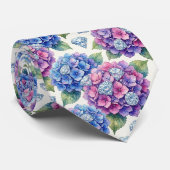 Cravate Hydrangeas & Diamonds | Collier de mariage et d'év (Roulé)