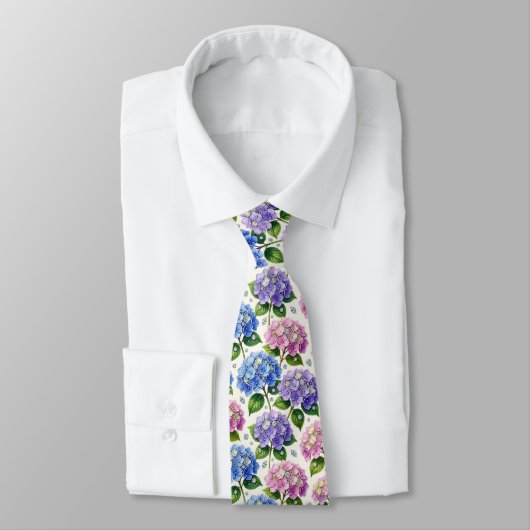 Cravate Hydrangeas & Diamonds | Collier de mariage et d'év (Attaché)