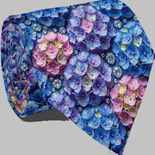Cravate Hydrangeas & Diamonds | Collier de mariage et d'év