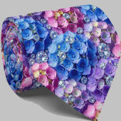 Cravate Hydrangeas & Diamonds | Collier de mariage et d'év