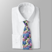 Cravate Hydrangeas & Diamonds | Collier de mariage et d'év (Attaché)