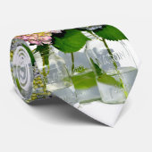 Cravate Hydrangeas et jarre de Mason (Roulé)