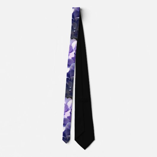 Cravate Hydrangée violette (Dos)