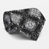 Cravate Hypnotic Abstract Black And White Modern Art (Roulé)