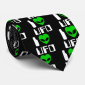 Cravate I Alien Heart UFO (Roulé)