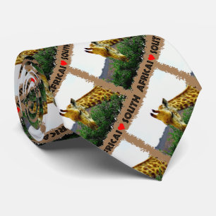 Cravate I Coeur Afrique du Sud Giraffe Thorn tree