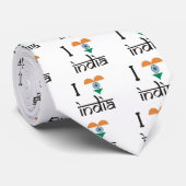 Cravate I "coeur" Inde - amour Inde d'I (Roulé)