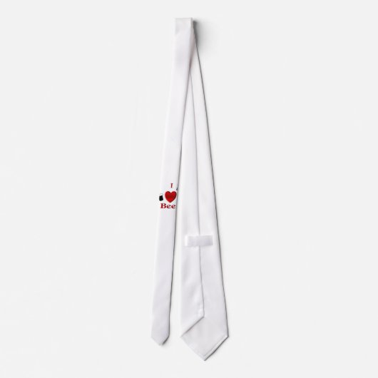 Cravate I Heart Beer Design (Dos)