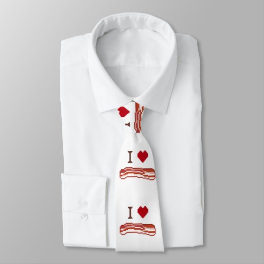 Cravate I Love Bacon (Attaché)