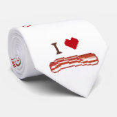 Cravate I Love Bacon (Roulé)