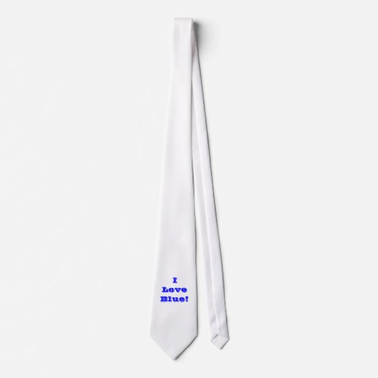 Cravate I Love Blue (Devant)