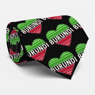Cravate I Love Burundi, Coeur Burundais
