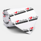 Cravate I Love Mankato Minnesota (Roulé)