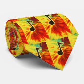 Cravate I Love Music Cravate-Dye Necktie (Roulé)