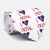 Cravate I Love Nepal (Roulé)