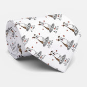 Cravate I Love Pit Bulls (lt brindle white 3) (Roulé)