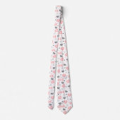 Cravate I Love You Gift Hand Drawn Heart Tie for Him (Dos)