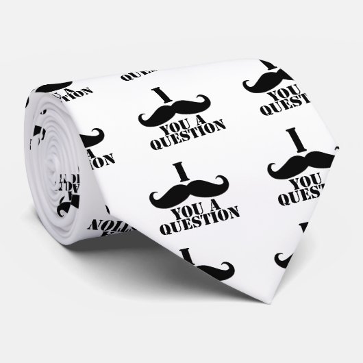 Cravate I moustache vous une question (Roulé)