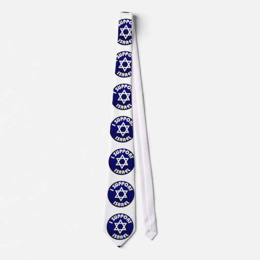 Cravate I Support Israel - Star of David מגן דוד (Devant)