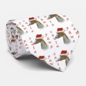 Cravate Ibizan Hound Père Noël Paws (Roulé)