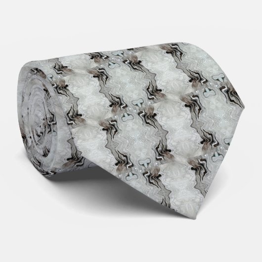 Cravate Icicles Abstrait - Original (Roulé)
