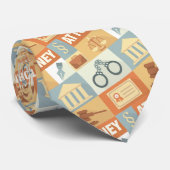 Cravate Icône d'avocat professionnel conçue de manière emb (Roulé)