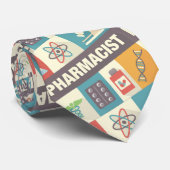 Cravate Icône de pharmacien professionnel conçu (Roulé)