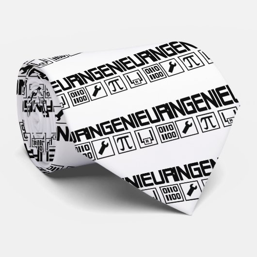Cravate Icône d'Ingenieur (Roulé)