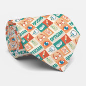 Cravate Icône d'opticien professionnel design petit et emb (Roulé)