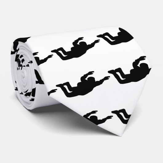 Cravate icône du parachutisme (Roulé)