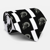 Cravate Icône métallique de mouflons d'Amérique (Roulé)