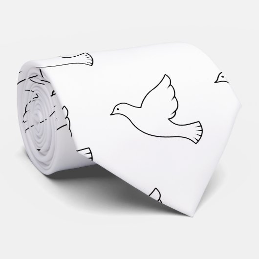 Cravate Icône Pigeon (Roulé)